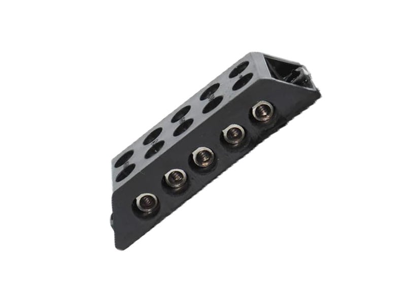 GLOBOMOTIVE GLOBOMOTIVE Control Panel 30A 5 Way Bakelite Connector Strip Double Row Barrier Black Terminal Pack of 3  - Image 1