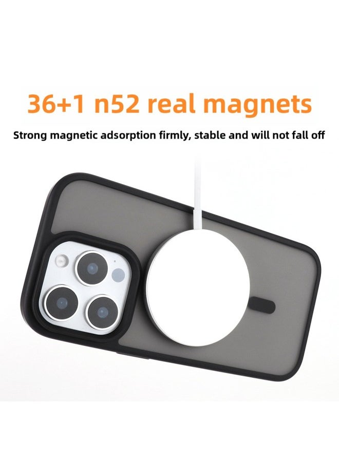 Generic - For Iphone 16Promax Skin-sensitive Magnetic Suction Phone Case Smart Touch Button Ai Photo Button For Iphone16-Color:Ai Button-2.0 Skin-feeling Magnetic Shell-desert Gold-Applicable Models:For Iphone 16 Pro Max - Image 1