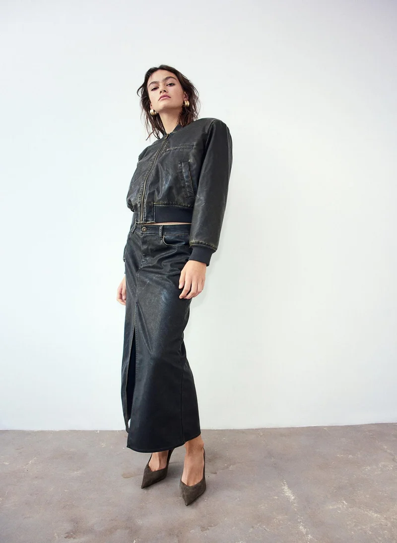 H&M Coated Skirt