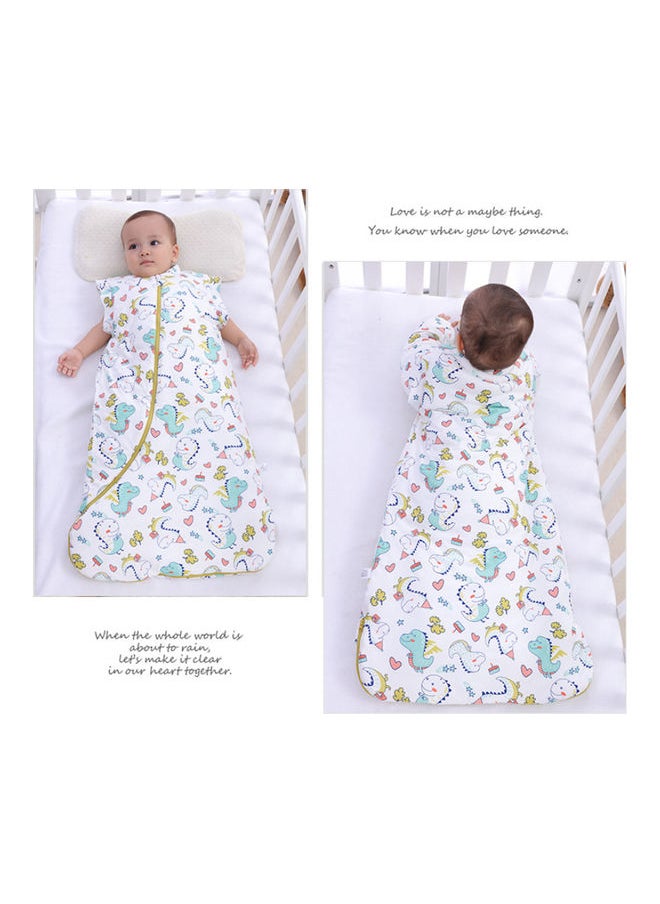 Generic Comfortable Pure Cotton Baby Swaddle Wrapping With Zipper Blocking And Detachable Sleeve  - Image 4