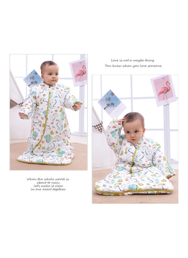 Generic Comfortable Pure Cotton Baby Swaddle Wrapping With Zipper Blocking And Detachable Sleeve  - Image 5