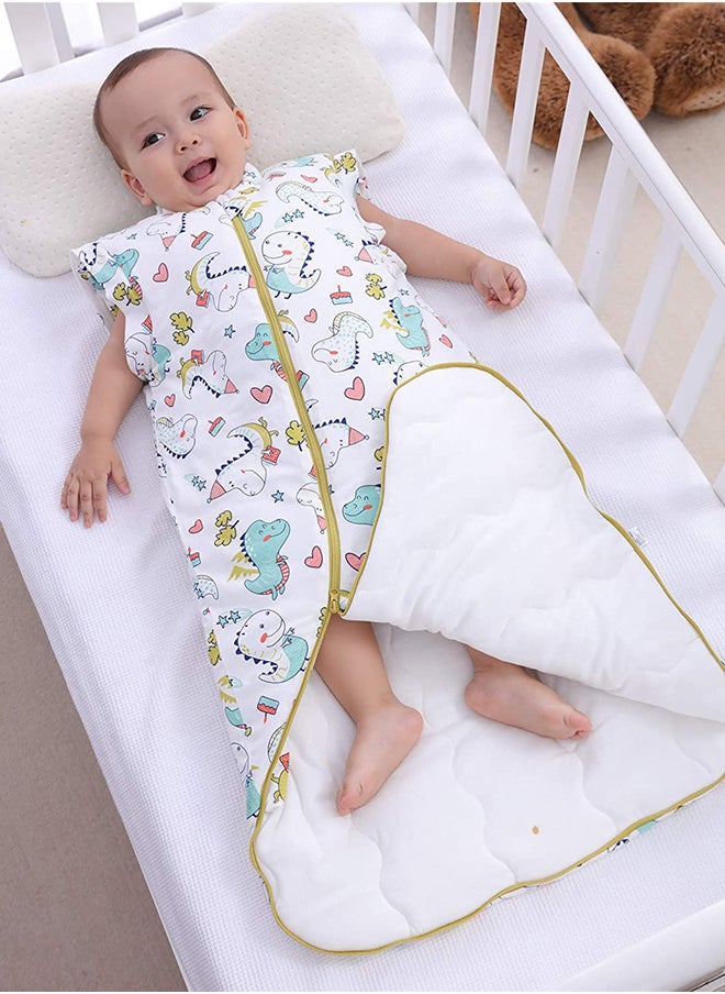 Comfortable Pure Cotton Baby Swaddle Wrapping With Zipper Blocking And Detachable Sleeve