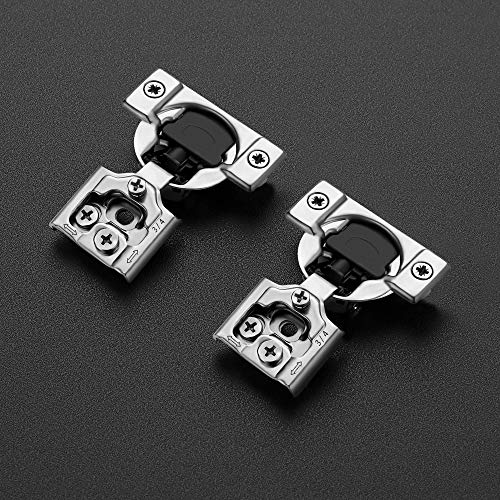 Ravinte 6 Pack 3 Pairs 3/4 inch Overlay Soft Close Hinges for Kitchen Cabinet Satin Nickel Hidden Stainless Steel Concealed Hinges self Closing - Image 2
