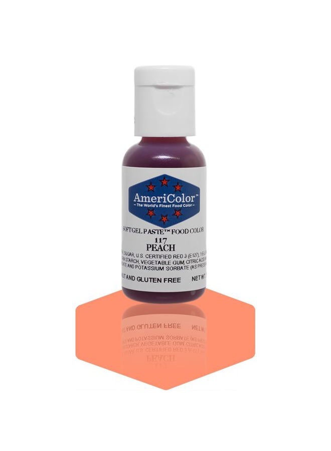 AmeriColor (Peach) - Peach Soft Gel Paste Food Colour, .2220ml - Image 1