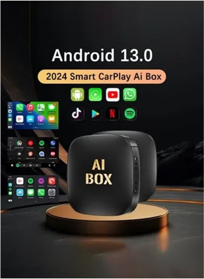 Wireless CarPlay Adapter for YouTube, Netflix and More - Plug and Play with AI Box CarPlay Dongle, Supports Wired to Wireless Transition - Image 1