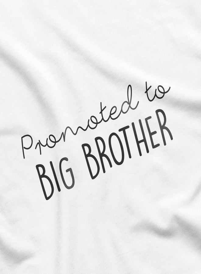 Printique Organic GOTS Certified Baby Onesie Unisex Bodysuit 0-18 months - Promoted To Big Brother | Family Baby Announcement (9-12 Months, Promoted To Big Brother) - Image 2