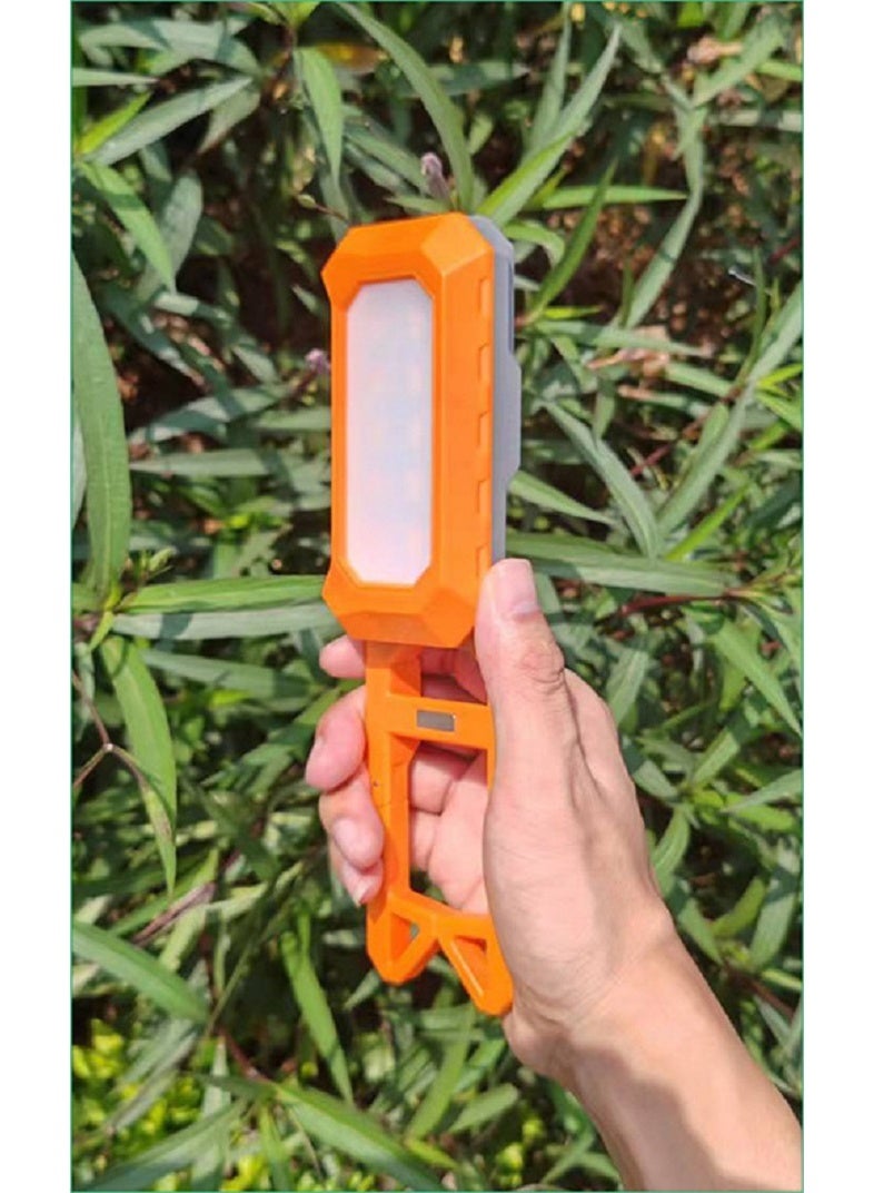 Multi-function lights: 8 working modes, magnetic lights, folding lights, signal lights, hanging lights, 3000K-6500K color adjustable, rechargeable LED, working time is 40 hours/10 hours/4 hours - Image 1