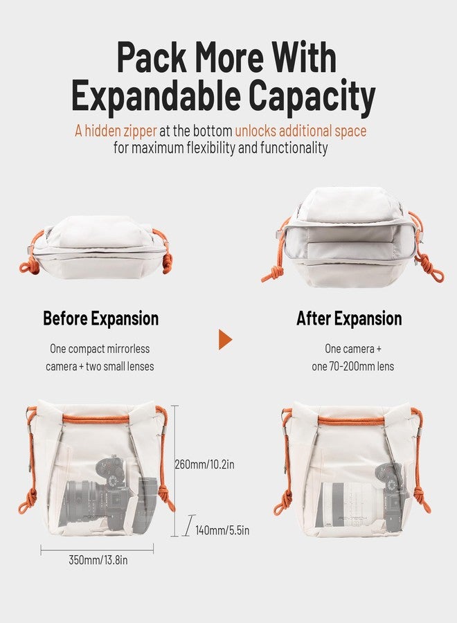 PGYTECH OneGo Rope Strap Camera Bag - Multifunctional Shoulder Bag for Urban Photographers. Compact Camera Bag Compatible with Sony/Canon/Nikon/Mirrorless Cameras, Forest - Image 3