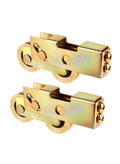 Y&D Sliding Patio Door Tandem Roller Assembly, SYOSI Rollers Replacement, 1-1/4 Inch Steel Ball Wheel Bearing, for Glass Screen Gate Window (2 Pack)  - Image 1