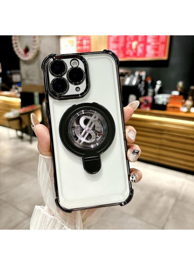 S-TOP Case For iPhone 12 Pro Space MagSafe Holder Phone Case with Lens Film - Image 1