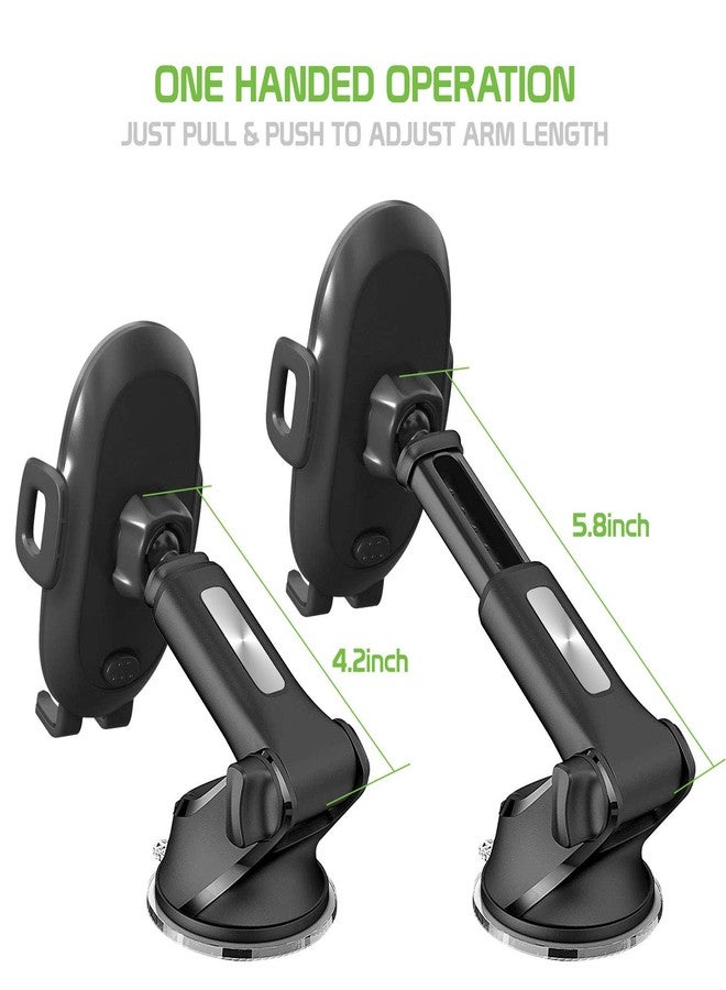 Cellet Dashboard/Windshield Phone Mount with Telescoping Arm - Adjustable Suction Holder, 360° Rotation, One-Touch Release - Fits iPhone 16/15/14 Pro Max, Samsung Galaxy S25/S24/S23 & More - Image 4