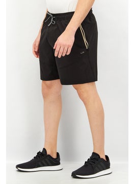 Unipro Men Sportswear Fit 7 Inseam Plain Drawstring Training Short, Black  - Image 2