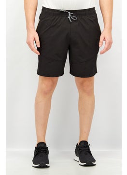 Unipro Men Sportswear Fit 7 Inseam Plain Drawstring Training Short, Black  - Image 1