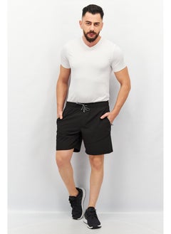 Unipro Men Sportswear Fit 7 Inseam Plain Drawstring Training Short, Black  - Image 5