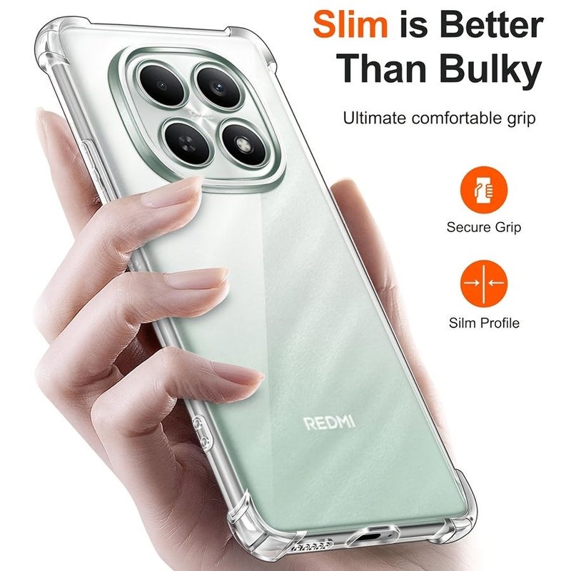 غطاء حماية شفاف من TPU ناعم ومقاوم للصدمات لهاتف Redmi Note 15 Pro Plus 5G 4G - Image 5