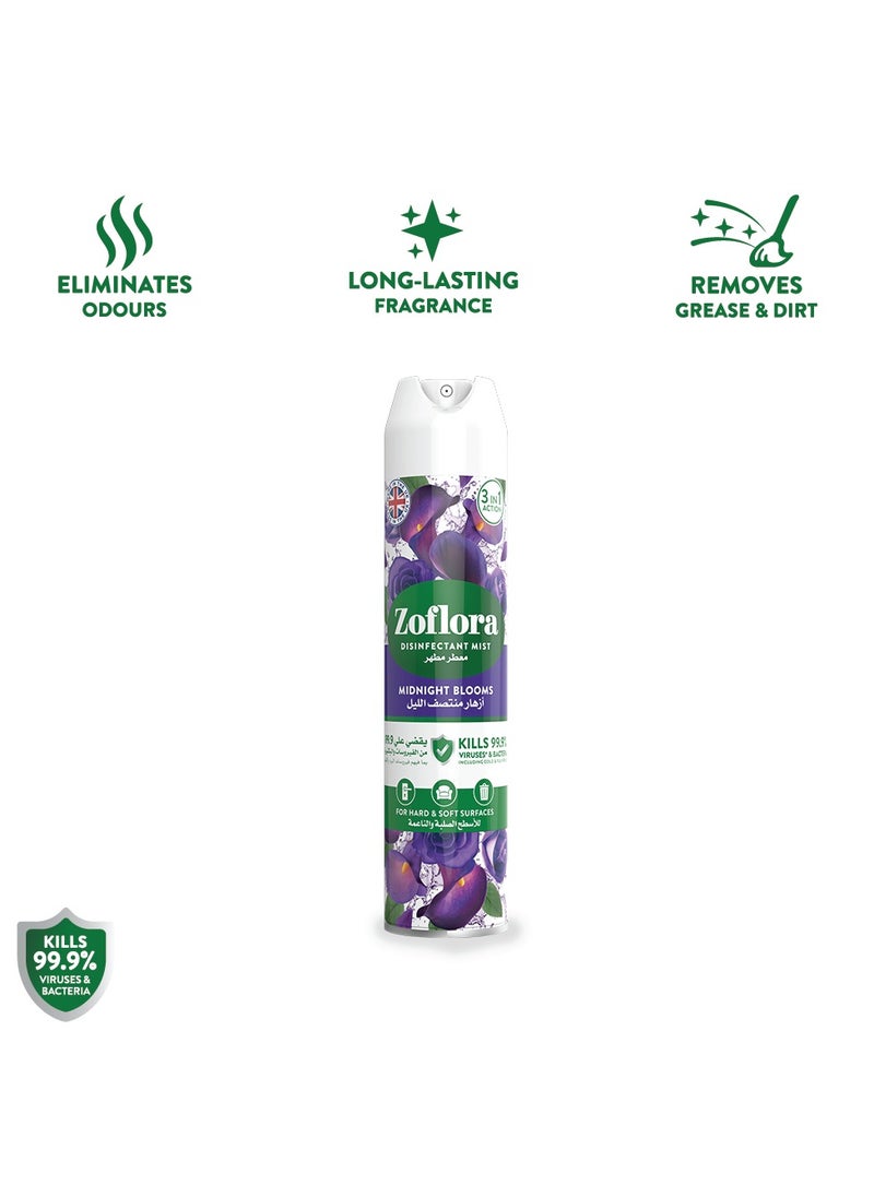 Zoflora Multi-Purpose Disinfectant Air Refreshner Spray Midnight Blooms 300ml  - Image 2