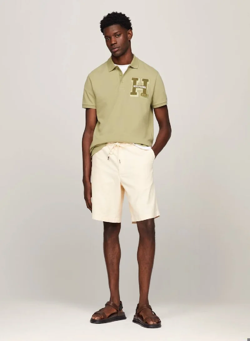 TOMMY HILFIGER Bouclé Logo Regular Fit Polo pique