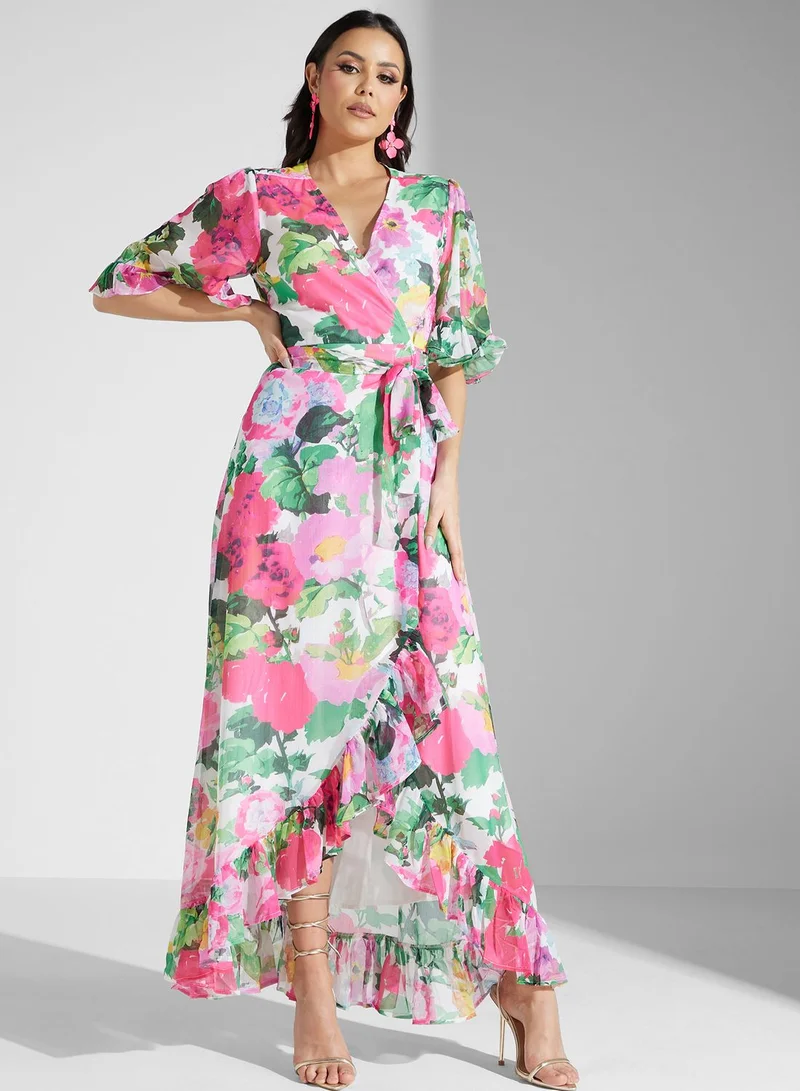 Hope & Ivy Floral Print Dress