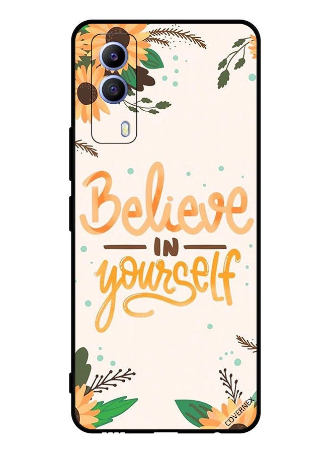 Covernex Protective Case Cover For vivo T1x Believe In Yourself Sun Flowers - Image 1