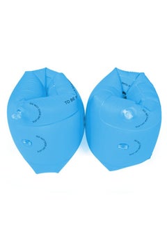 Wowelife Arm Floaties Inflatable Swim Arm Bands Floater Sleeves Swimming Rings Tube Armlets For Kids And Toddlers(Blue)  - Image 1