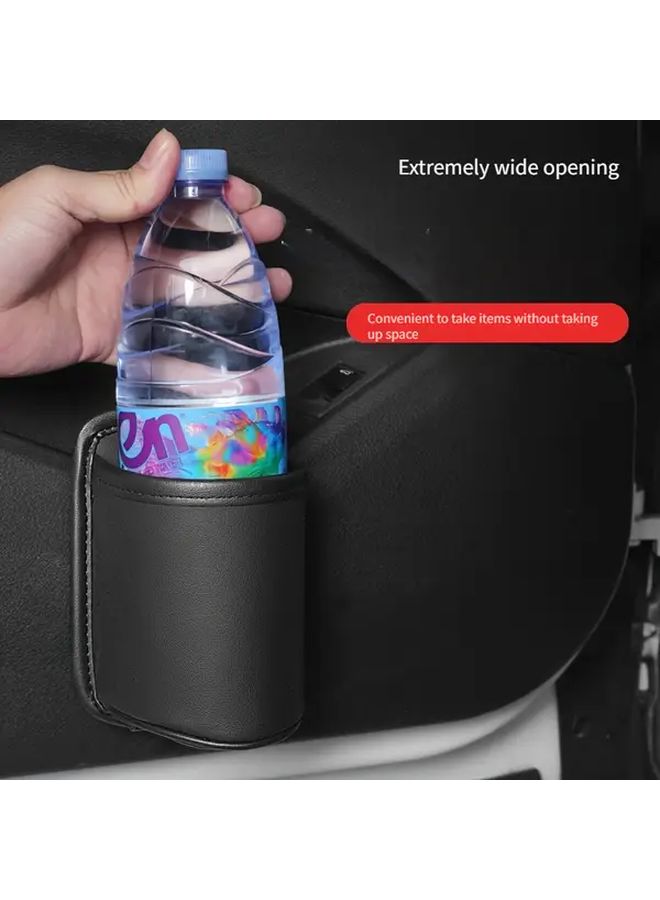 Black Car Cup Holder For Thermos Air Vent Door Drink Holder With Fixed Base - Image 1