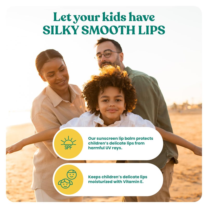 Rubber Ducky Lip Sunscreen SPF 44, Kids Vegan Lip Balm with Vitamin E, UV Protection, Water Resistant, Untinted, Vanilla Flavor, Broad Spectrum - Image 2