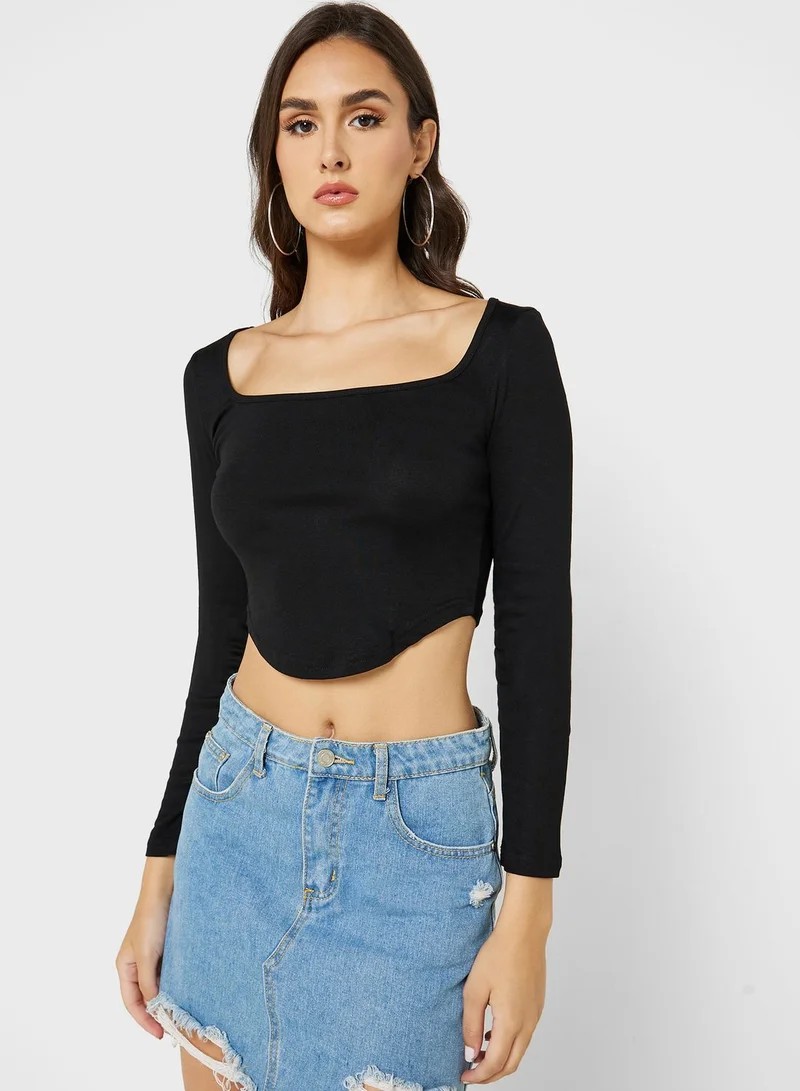 Ginger Sweetheart Neck Top