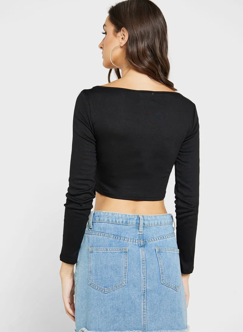 Ginger Sweetheart Neck Top