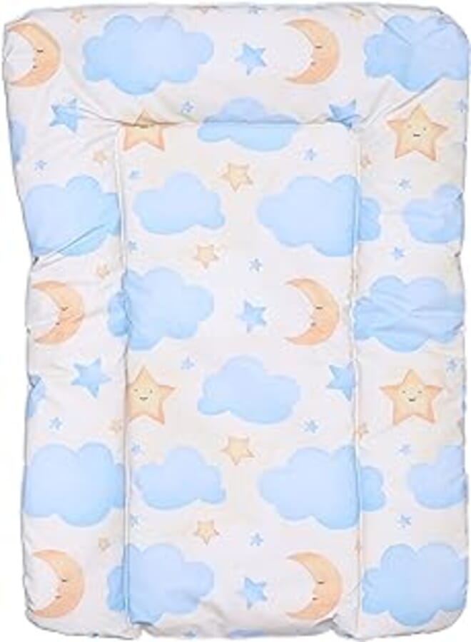Komkom baby changing mat - patterned/sky- 1 piece