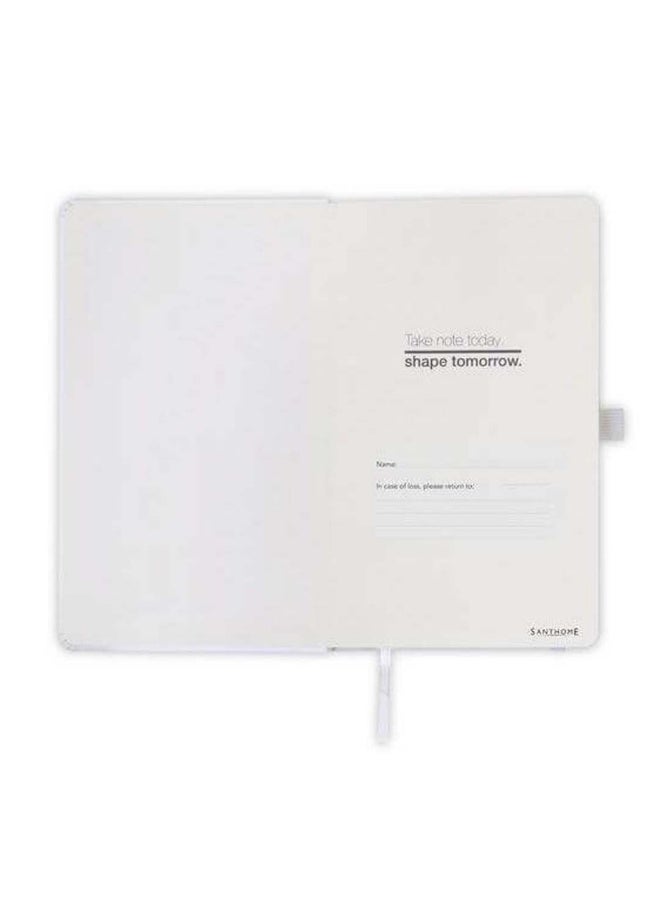 Santhome BARON Expanded A5 Hard Cover Notebook|288 Pages Premium Ruled Journal with Pen Loop, Paper Pocket & Elastic Closure|Smooth 80gsm Cream-White Paper|Professional Writing Diary for Work & Study - Image 2
