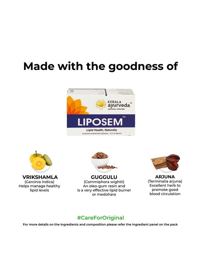 Kerala Ayurveda أقراص ليبوسيم من كيرالا أيورفيدا - 100 حبة - Image 3