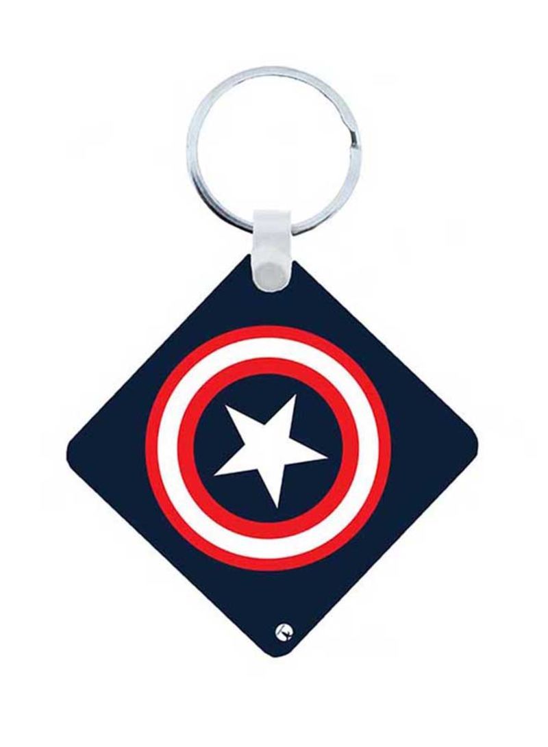 Captain America Wooden Keychain