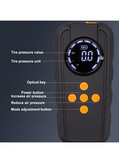Generic Car Jumper Starter Portable LED Full Screen Display Portable Charger 12V Jump Starter Power Pack Wireless Lightweight Jump Start Battery Pack Quick Inflate  - Image 2
