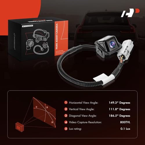 A-Premium كاميرا مساعدة الركن A-Premium للرؤية الخلفية وكاميرا عكسية متوافقة مع بعض طرازات شيفروليه - 2014-2020 إيمبالا سيدان - Image 2