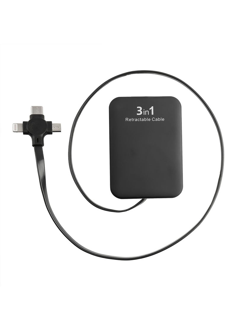 ProOne ProOne Three in One Charging Cable Cord 3 in 1 Retractable Cord - USB Cable Fast Charger Compatible/Type-C/Micro/Compatible with Apple Compatible Android 3 Feet Cable  - Image 2