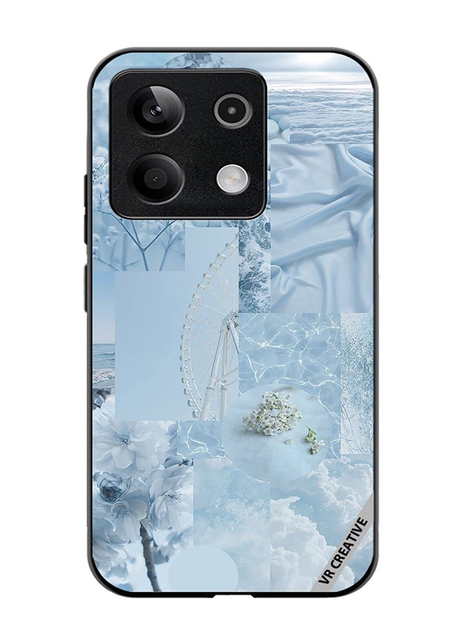 VR CREATIVE Protective Case Cover For Xiaomi Poco X6 Light Blue College Design  Multicolour - Image 1