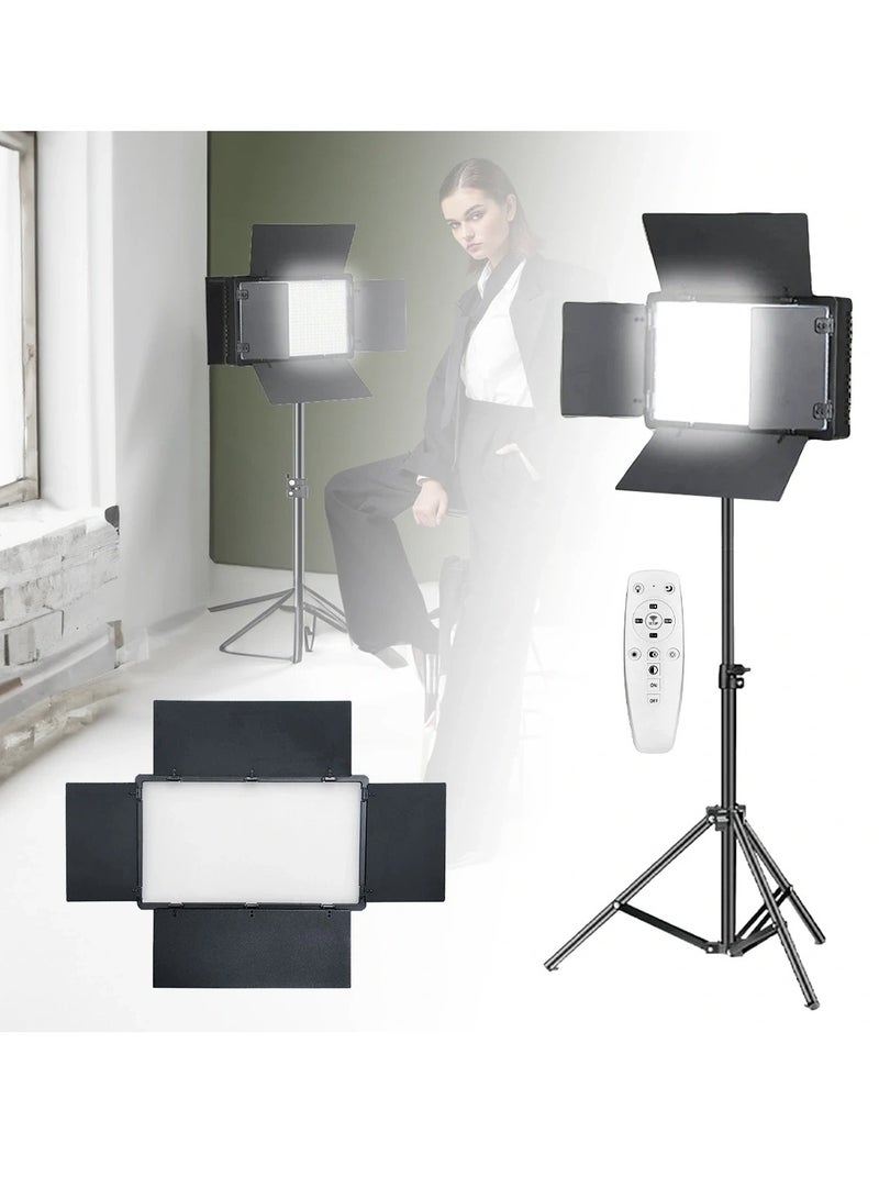 DUSALA Pro LED 800 Light Kit Vericolor For Photoshoot & Videography Adjustable Brightness & Color With Tripod - Image 1
