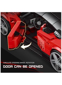 mould king 10041 Speed ​​Champoin Veneno Supercar Building Kit,toys-and-games/building-toys, suitable for children and adults, model building set kit, 1278 pieces, 8+  - Image 5