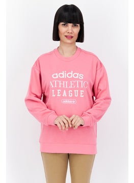 adidas Originals Women Sportswear Fit Long Sleeve Outdoor Sweatshirt, Pink  - Image 1