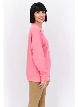 adidas Originals Women Sportswear Fit Long Sleeve Outdoor Sweatshirt, Pink  - Image 2