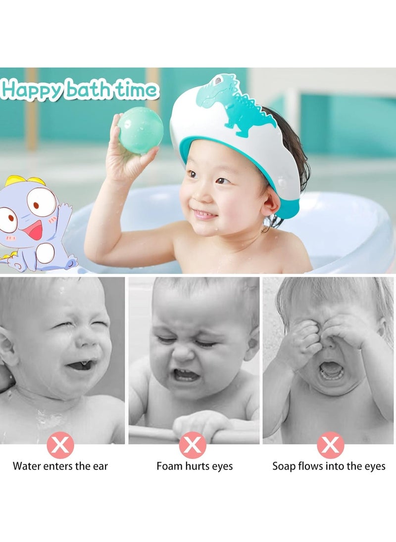SYOSI - Baby Shower Cap, Kids Shampoo Shower Bath Cap for Kids, Baby Hair Washing Shield Adjustable Bath Visor Face Shield for Toddler Kids Boys Girls Shower Hat to Stop Water in Eyes - Image 1