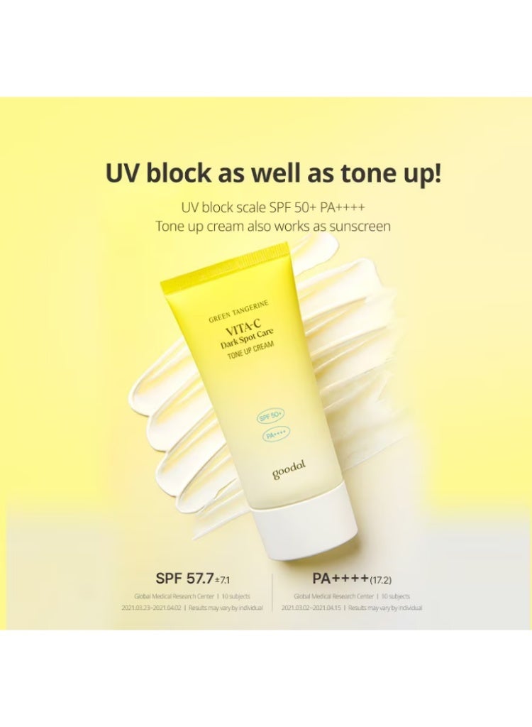 GOODAL Instant Brightening & Dark Spot Solution – Goodal Green Tangerine Vita C Tone Up Cream - Image 3