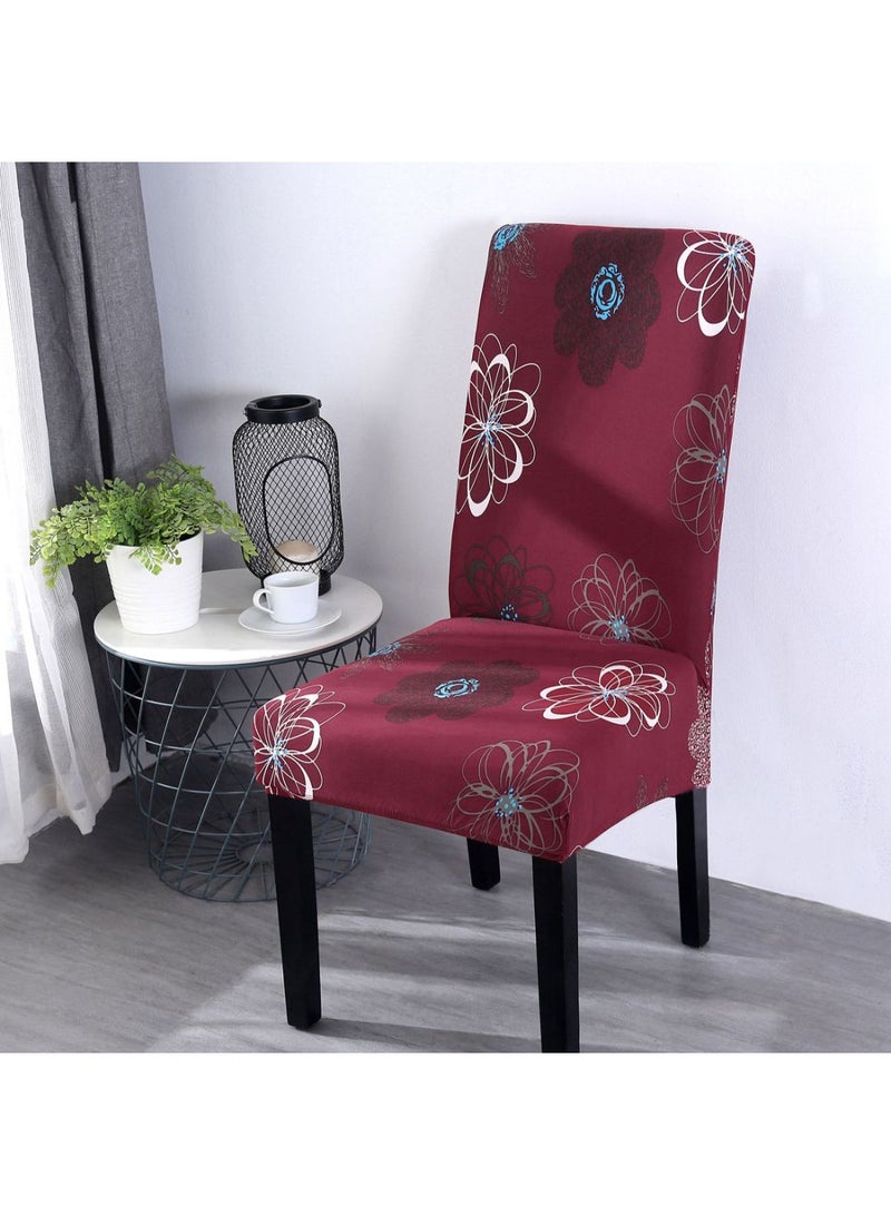 NIBEMINENT Floral Pattern Chair Cover Multicolour
