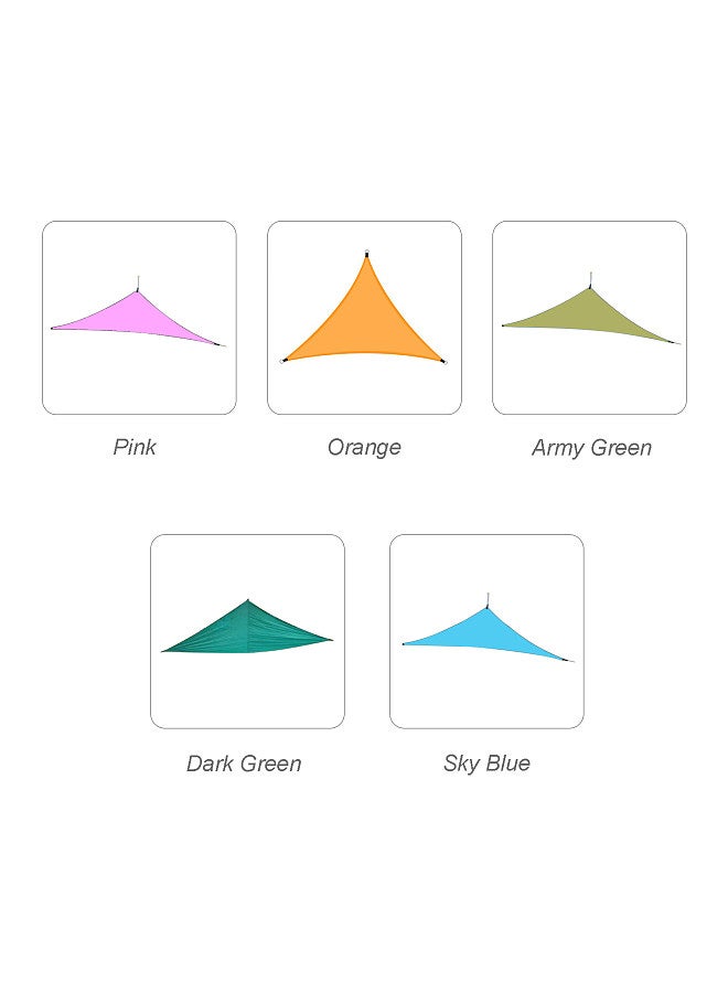 بيوينتي 13ft Rain Fly UV Resistant Sun Shade Sail Canopy, Waterproof Heavy Duty Triangle 210T Polyester Awning Sand Sunshade, for Outdoor Patio Garden Backyard Activities - Image 2