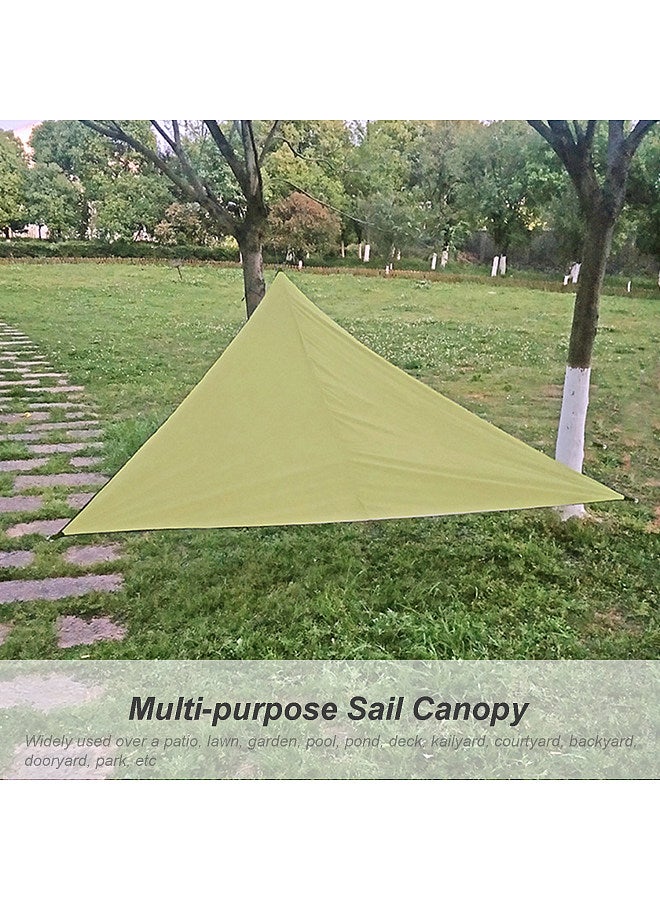 بيوينتي 13ft Rain Fly UV Resistant Sun Shade Sail Canopy, Waterproof Heavy Duty Triangle 210T Polyester Awning Sand Sunshade, for Outdoor Patio Garden Backyard Activities - Image 3