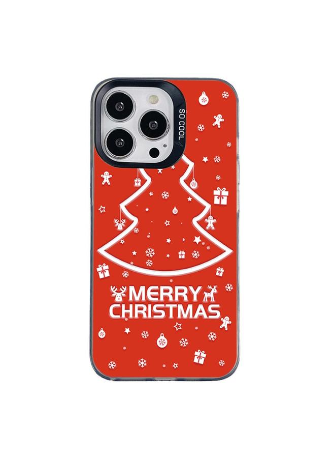 S-TOP Case For iPhone 14 Pro Max Christmas Series PC Full Coverage Pattern Phone Case - Image 1