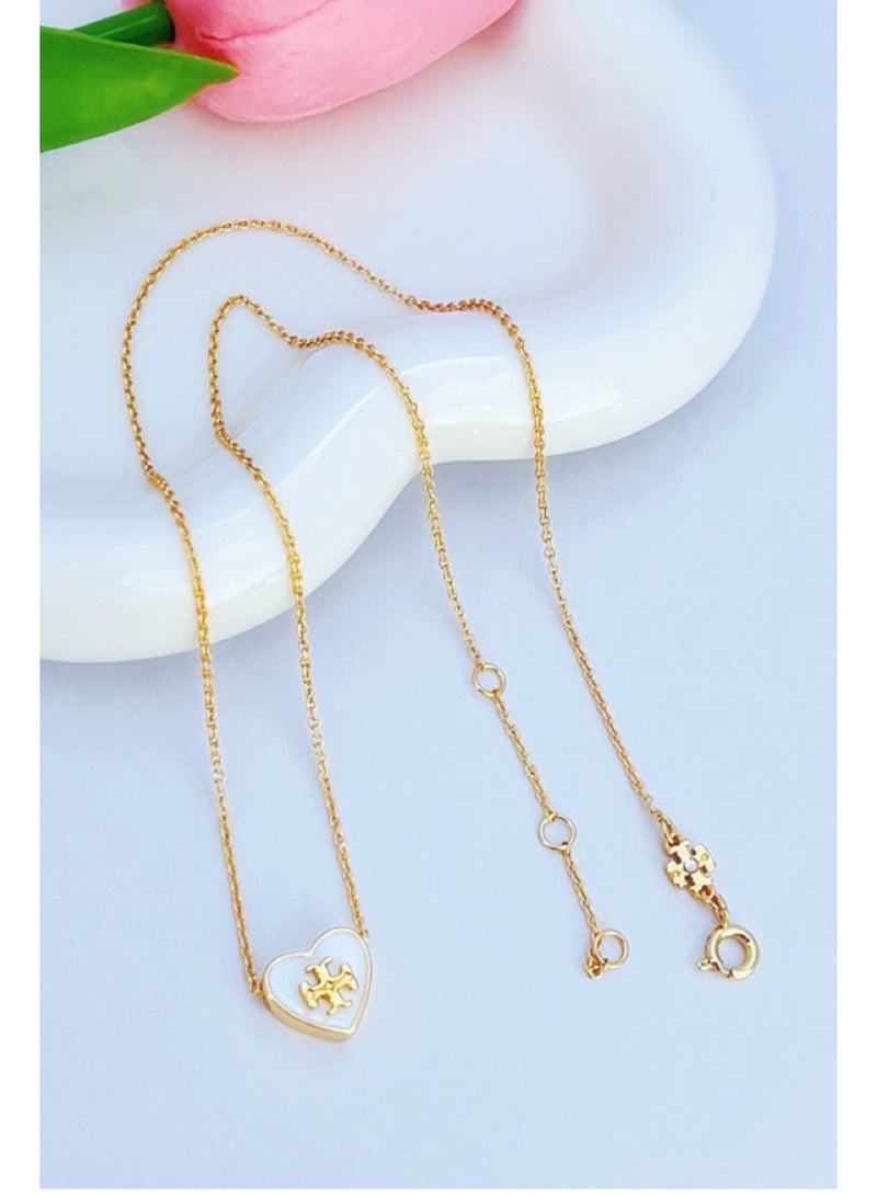 Burch Tory Burch Women's Enamel necklace with Gift Box - Image 1