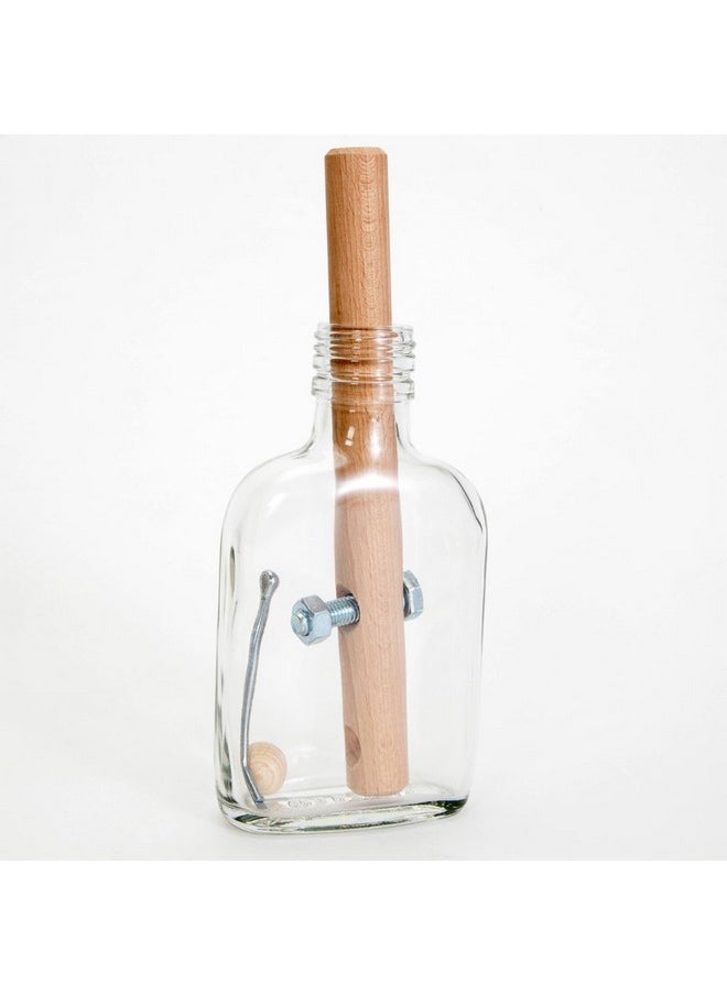 Bits and Pieces Bits and Pieces - Bottled Frustration Impossible Puzzle Bottle - Glass Bottle Brain Teaser Puzzles for Adults - Brain Game - 3" x 8" x 1-1/2"  - Image 1