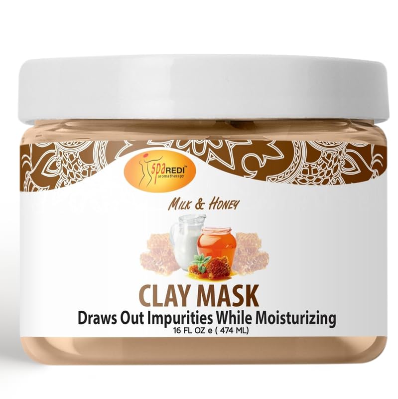 SPA REDI  Clay Mask  Pedicure and Body Deep Cleansing Skin Pore Purifying Detoxifying and Hydrating  Natural Bentonite Clay Infused with Amino Acids Panthenol and Comfrey Extract