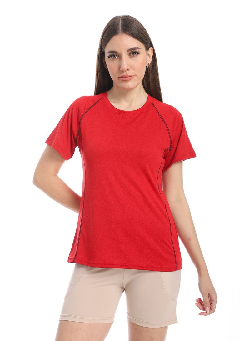 Caesar women sport t-shirt with half sleeves - Image 1